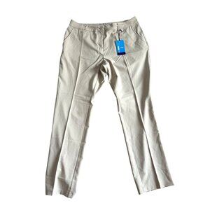 Lesmart Pants Womens Sz 12 Golf Trousers Standard Fit Beige Lightweight